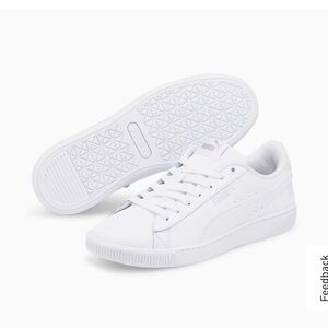 Puma white Vicky vegan leather sneakers